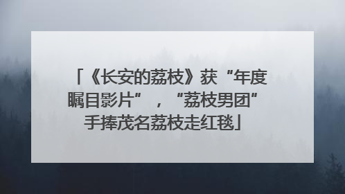 《长安的荔枝》获“年度瞩目影片”，“荔枝男团”手捧茂名荔枝走红毯