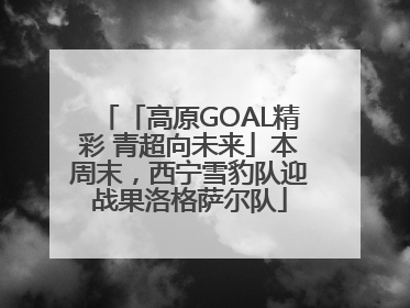 「高原GOAL精彩 青超向未来」本周末，西宁雪豹队迎战果洛格萨尔队