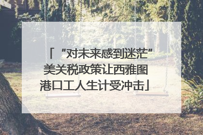 “对未来感到迷茫” 美关税政策让西雅图港口工人生计受冲击