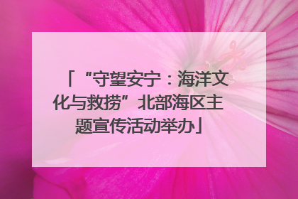 “守望安宁：海洋文化与救捞”北部海区主题宣传活动举办