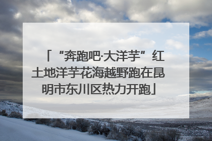 “奔跑吧·大洋芋”红土地洋芋花海越野跑在昆明市东川区热力开跑