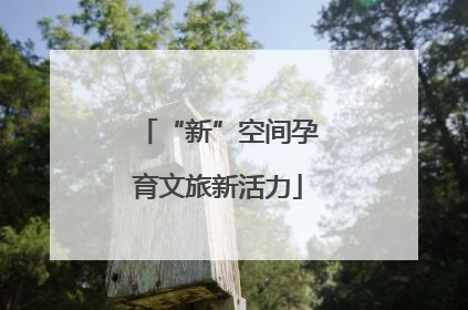 “新”空间孕育文旅新活力
