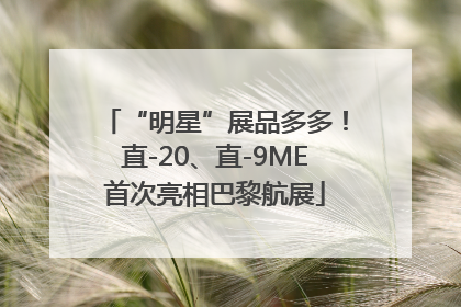 “明星”展品多多！直-20、直-9ME首次亮相巴黎航展