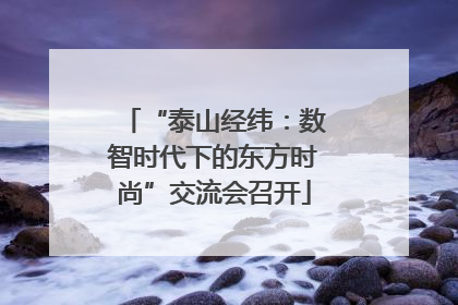 “泰山经纬：数智时代下的东方时尚”交流会召开