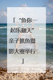 “鱼你一起乐翻天”亲子抓鱼摄影大赛举行