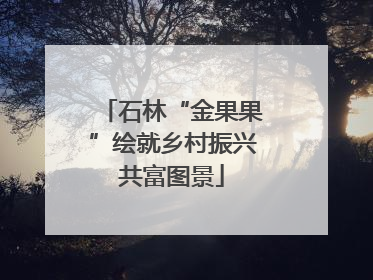 石林“金果果”绘就乡村振兴共富图景