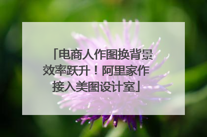 电商人作图换背景效率跃升！阿里家作接入美图设计室