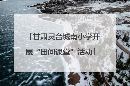 甘肃灵台城南小学开展“田间课堂”活动