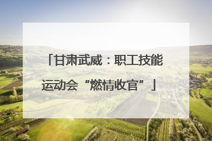 甘肃武威：职工技能运动会“燃情收官”
