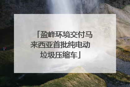 盈峰环境交付马来西亚首批纯电动垃圾压缩车