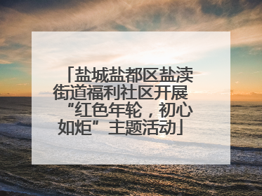 盐城盐都区盐渎街道福利社区开展“红色年轮，初心如炬”主题活动