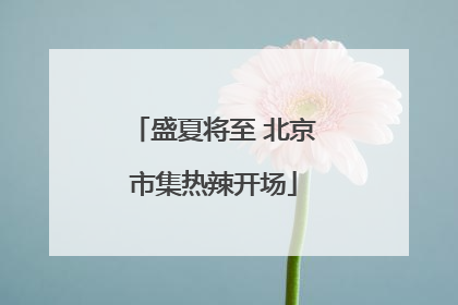 盛夏将至 北京市集热辣开场
