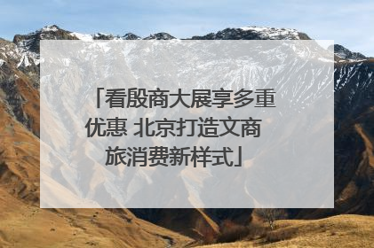 看殷商大展享多重优惠 北京打造文商旅消费新样式