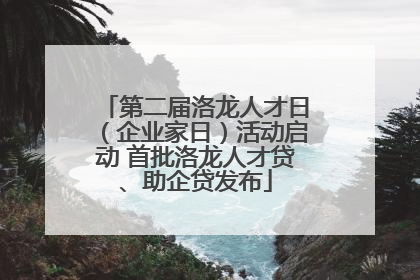 第二届洛龙人才日（企业家日）活动启动 首批洛龙人才贷、助企贷发布