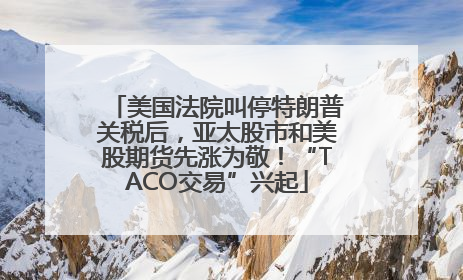 美国法院叫停特朗普关税后，亚太股市和美股期货先涨为敬！“TACO交易”兴起