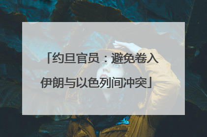 约旦官员：避免卷入伊朗与以色列间冲突