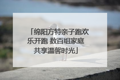 绵阳方特亲子跑欢乐开跑 数百组家庭共享温馨时光