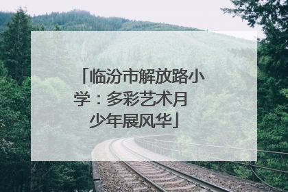 临汾市解放路小学：多彩艺术月 少年展风华
