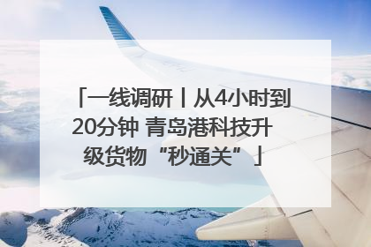 一线调研丨从4小时到20分钟 青岛港科技升级货物“秒通关”