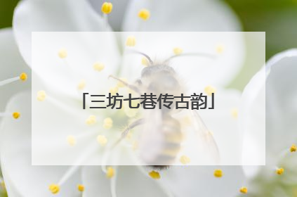 三坊七巷传古韵