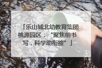 乐山城北幼教育集团桃源园区：“聚焦前书写，科学助衔接”