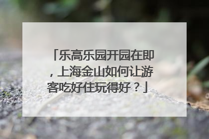 乐高乐园开园在即，上海金山如何让游客吃好住玩得好？