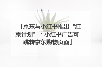 京东与小红书推出“红京计划”：小红书广告可跳转京东购物页面