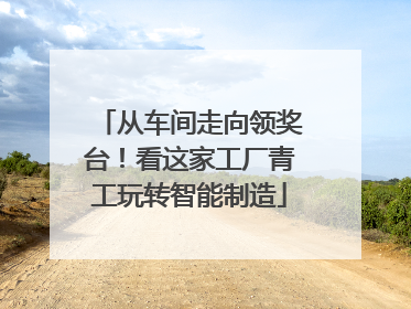 从车间走向领奖台！看这家工厂青工玩转智能制造