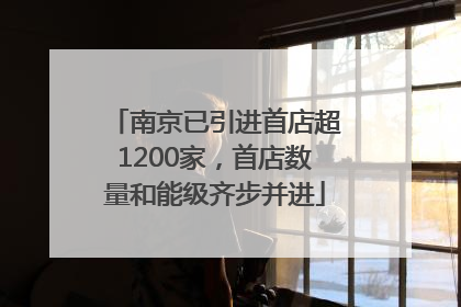 南京已引进首店超1200家，首店数量和能级齐步并进