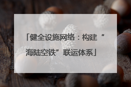 健全设施网络：构建“海陆空铁”联运体系