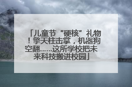儿童节“硬核”礼物！擎天柱击掌，机器狗空翻……这所学校把未来科技搬进校园