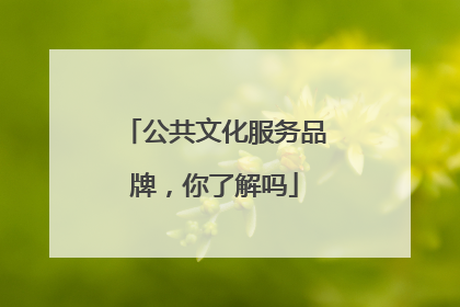 公共文化服务品牌,你了解吗