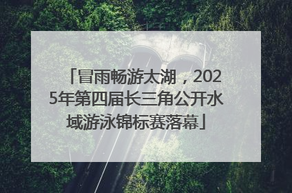 冒雨畅游太湖，2025年第四届长三角公开水域游泳锦标赛落幕