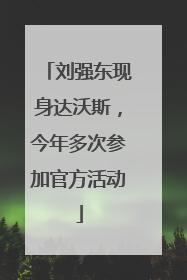 刘强东现身达沃斯，今年多次参加官方活动
