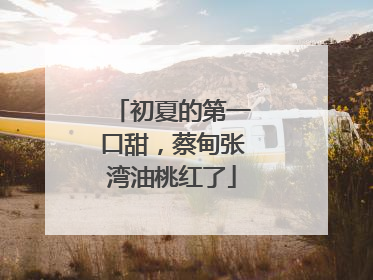 初夏的第一口甜，蔡甸张湾油桃红了
