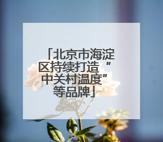 北京市海淀区持续打造“中关村温度”等品牌