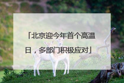 北京迎今年首个高温日，多部门积极应对