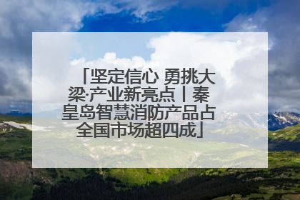 坚定信心 勇挑大梁·产业新亮点丨秦皇岛智慧消防产品占全国市场超四成