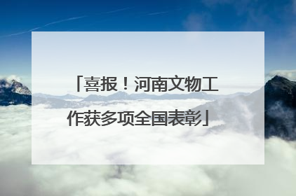 喜报！河南文物工作获多项全国表彰