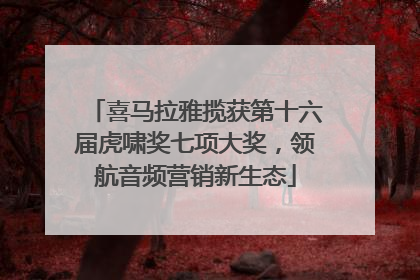 喜马拉雅揽获第十六届虎啸奖七项大奖，领航音频营销新生态