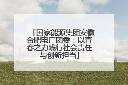 国家能源集团安徽合肥电厂团委：以青春之力践行社会责任与创新担当