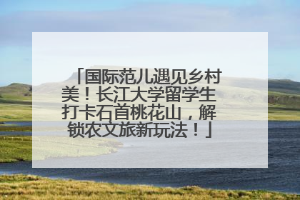 国际范儿遇见乡村美！长江大学留学生打卡石首桃花山，解锁农文旅新玩法！