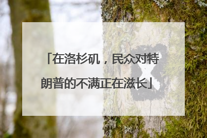 在洛杉矶，民众对特朗普的不满正在滋长