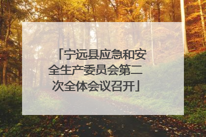 宁远县应急和安全生产委员会第二次全体会议召开