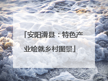 安阳滑县：特色产业绘就乡村图景