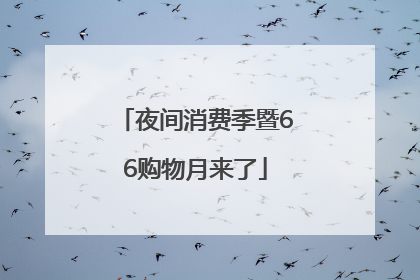 夜间消费季暨66购物月来了