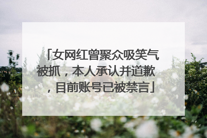 女网红曾聚众吸笑气被抓，本人承认并道歉，目前账号已被禁言