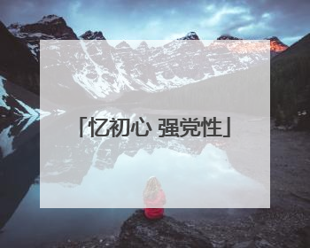 忆初心 强党性