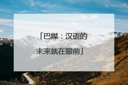 巴媒：汉语的未来就在眼前