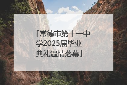 常德市第十一中学2025届毕业典礼温情落幕